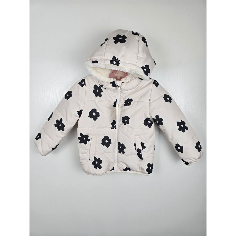 Jessica Simpson Girls 3T NWT Floral Puffer Coat
